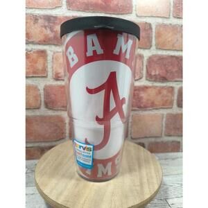 Alabama Crimson Tide Tervis Tumbler 24oz Made In USA Double Walled Hot Cold NWT